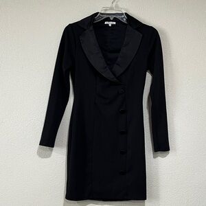 Charlotte Russe Classic Black Long Sleeve Dress